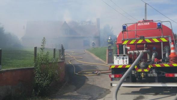 À Colleret une maison entièrement détruite à cause d'un feu de cuisson