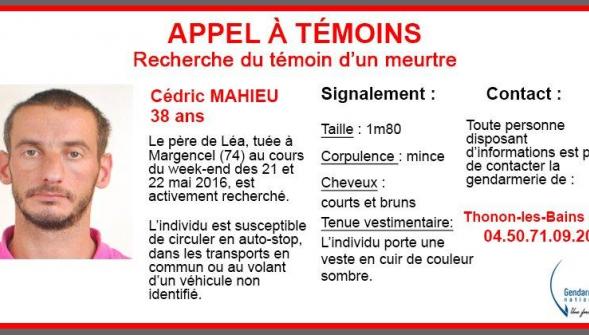 Appel à témoins , sa fille de 3 ans et demi retrouvée morte un père originaire de La Madeleine recherché