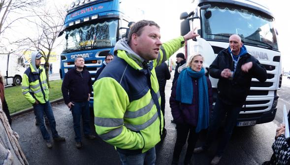 Baisieux, évacuation des routiers belges à la frontière et fin du blocage 