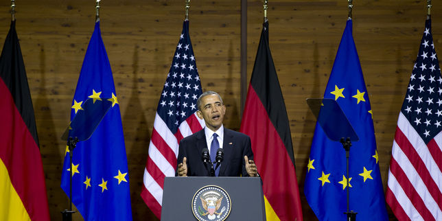Barack Obama appelle de ses v'ux une  Europe forte et unie 
