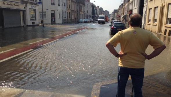 Boulogne , une grosse canalisation casse avenue Kennedy 100 foyers privés d'eau samedi soir