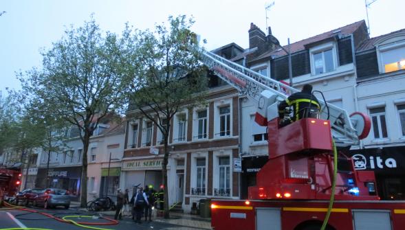 Calais , deux appartements incendiés au centre-ville sept personnes relogées