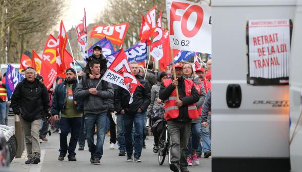 Calais Lens Valenciennes , journée de manif contre la loi Travail ce samedi