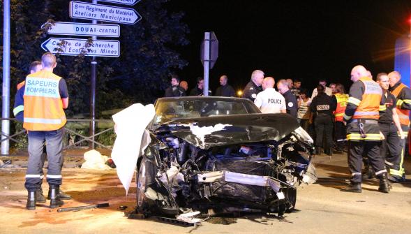 Choc entre deux voitures à Douai, sept blessés dont un grave
