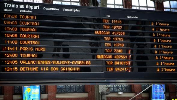 Grève des trains , le réseau TER toujours perturbé vendredi dans le Nord-Pas-de-Calais