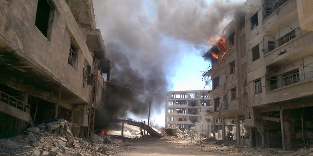 Syrie , accord sur l'évacuation de rebelles et de civils de Daraya assiégée depuis 2012
