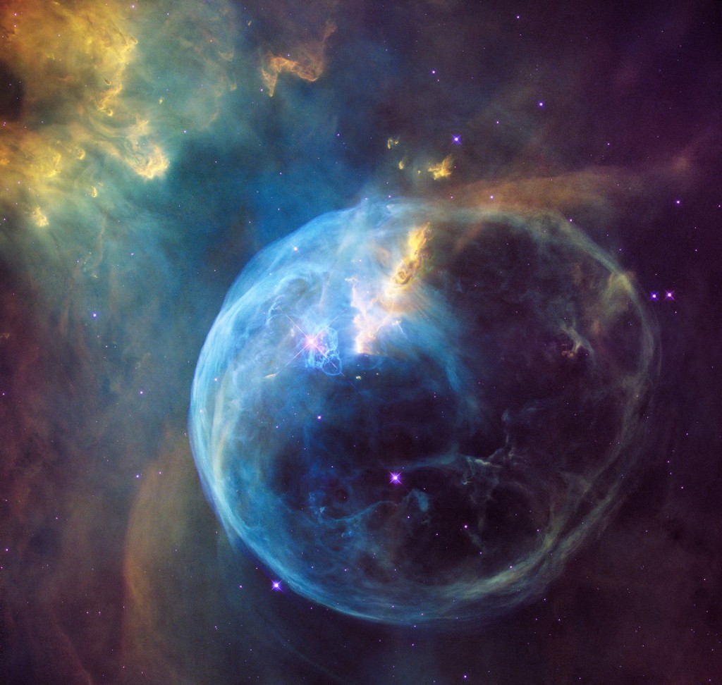 Une splendide bulle pour le télescope Hubble