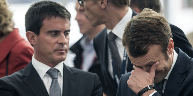 Valls à propos de Macron ,  C'est au président de la République de le traiter 