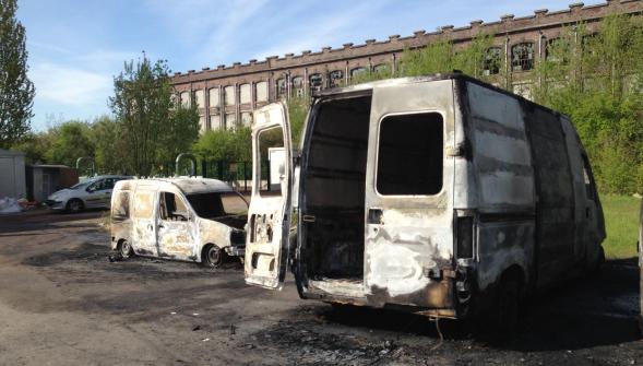 Wattrelos , 13 véhicules incendiés la plateforme logistique départementale des Restos du C'ur à l'arrêt